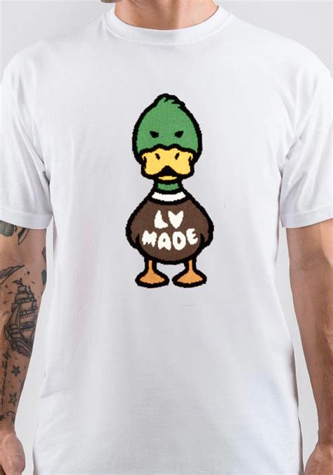 lv made duck t shirt